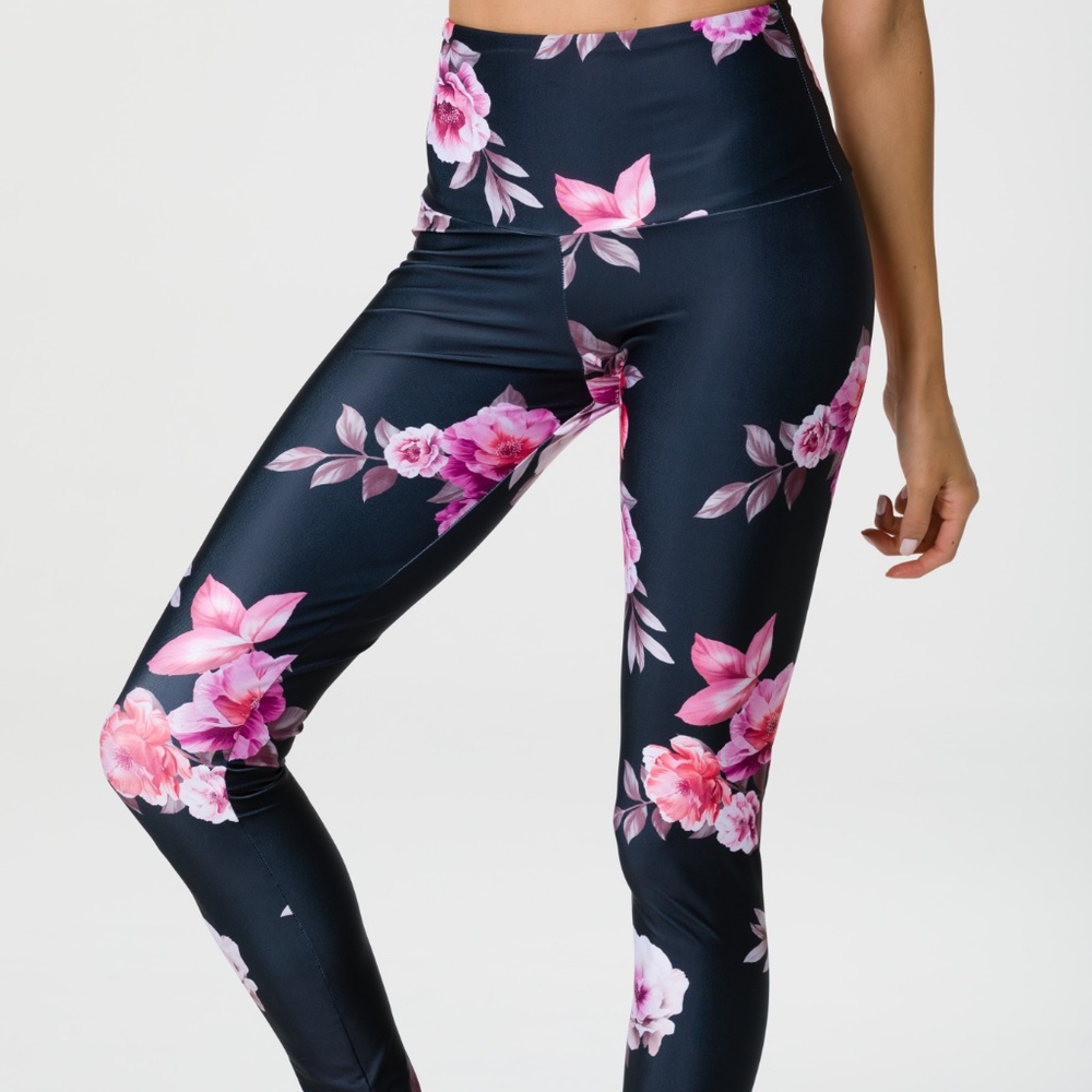Onzie High Rise Legging Pure Barre Floral